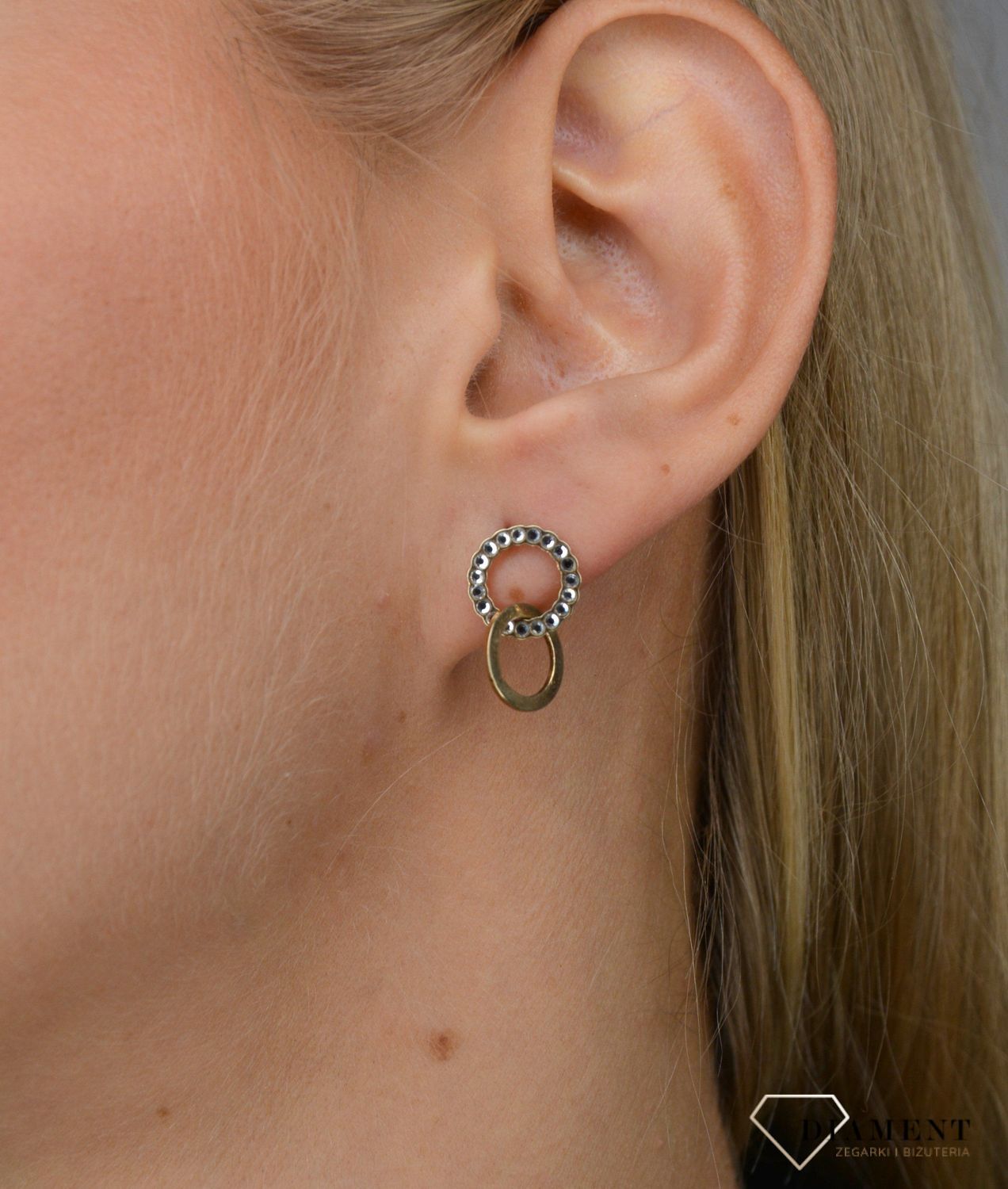 Kolczyki srebrne koła z cyrkonią Dall'Acqua KS3 RM OR14967 065.jpg